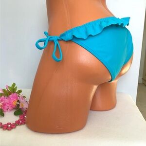 Hollister Flirty Ruffled Back String Bikini Bottom Size Medium
